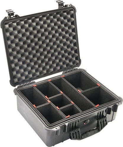 Pelican 1550 Case Black with TrekPak Kit Included