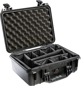 Pelican Protector 1450 Case Black With Padded Dividers