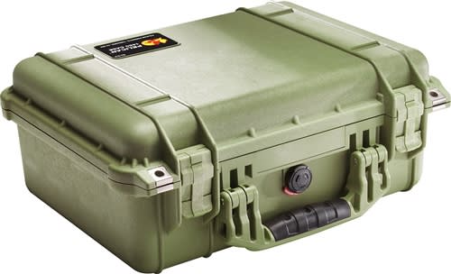 Pelican Protector 1450 Case Green With Padded Dividers