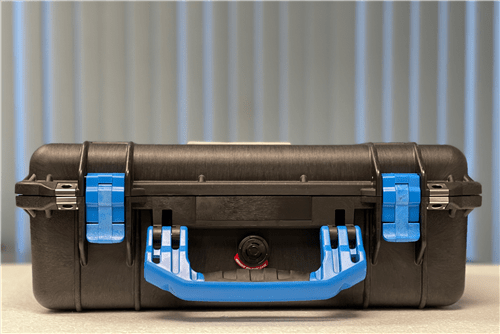 Pelican Protector 1500 Case With Foam and Blue Latch-Handle