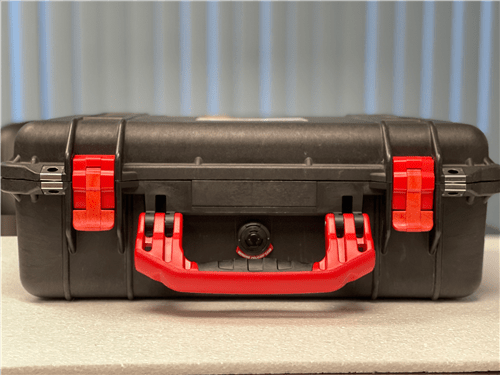 Pelican Protector 1500 Case With Foam and Red Latch-Handle