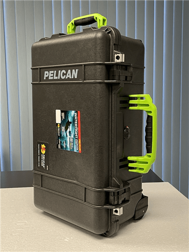 Pelican Protector 1510  No Foam Black W/ Lime Green Handle