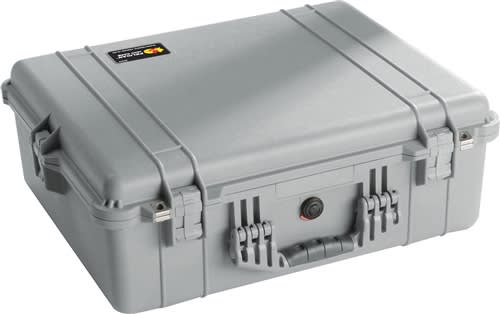 Pelican Protector 1600 Silver Case No Foam