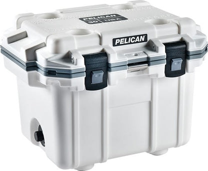 30QT Elite Cooler White/Gray