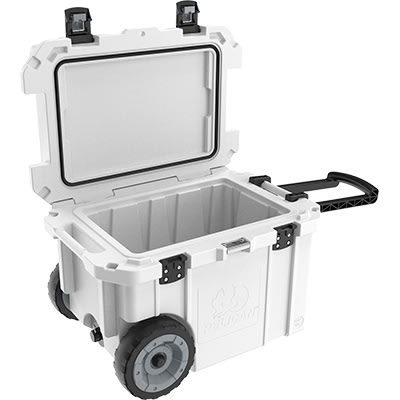 45QW Elite Wheeled Cooler White