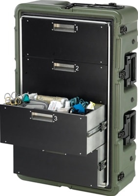 472-MEDCHEST3-4D-032 MEDCHEST 4 DRAWER BLACK