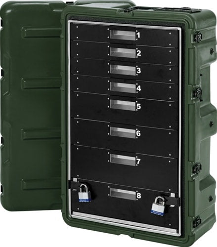 472-MEDCHEST3-8D-133 MEDCHEST 8 DRAWER GRAY