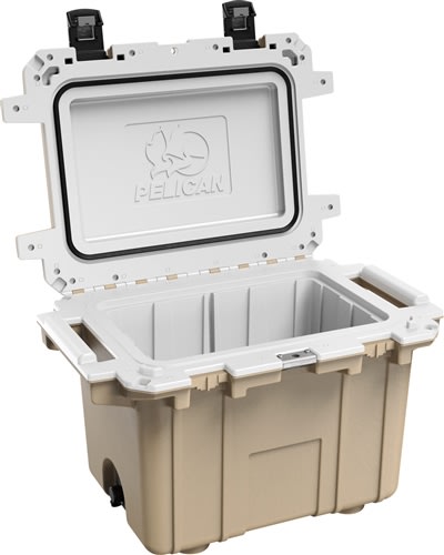 50QT Elite Cooler Tan/White