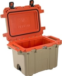 50QT Elite Cooler Tan/Orange