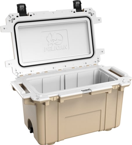 70QT Elite Cooler Tan/White