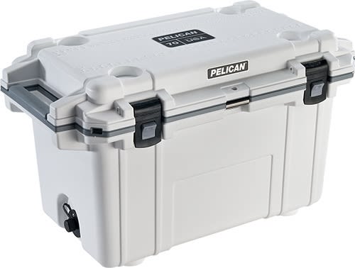 70QT Elite Cooler White/Gray