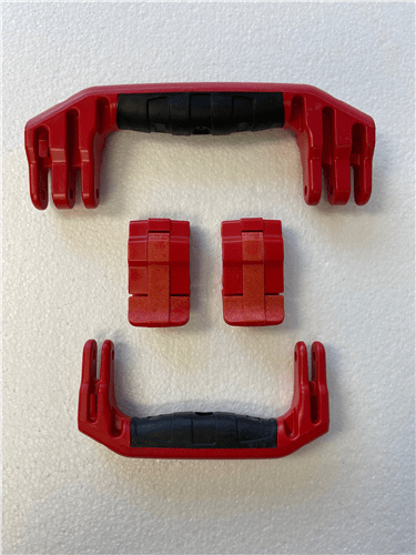 Red Latch and Handle Set